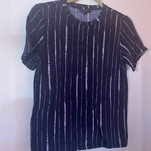 BR striped navy tee, XS